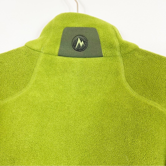 Marmot Polartec Full Zip Fleece Jacket Men's Size Medium Green - Picture 8 of 15